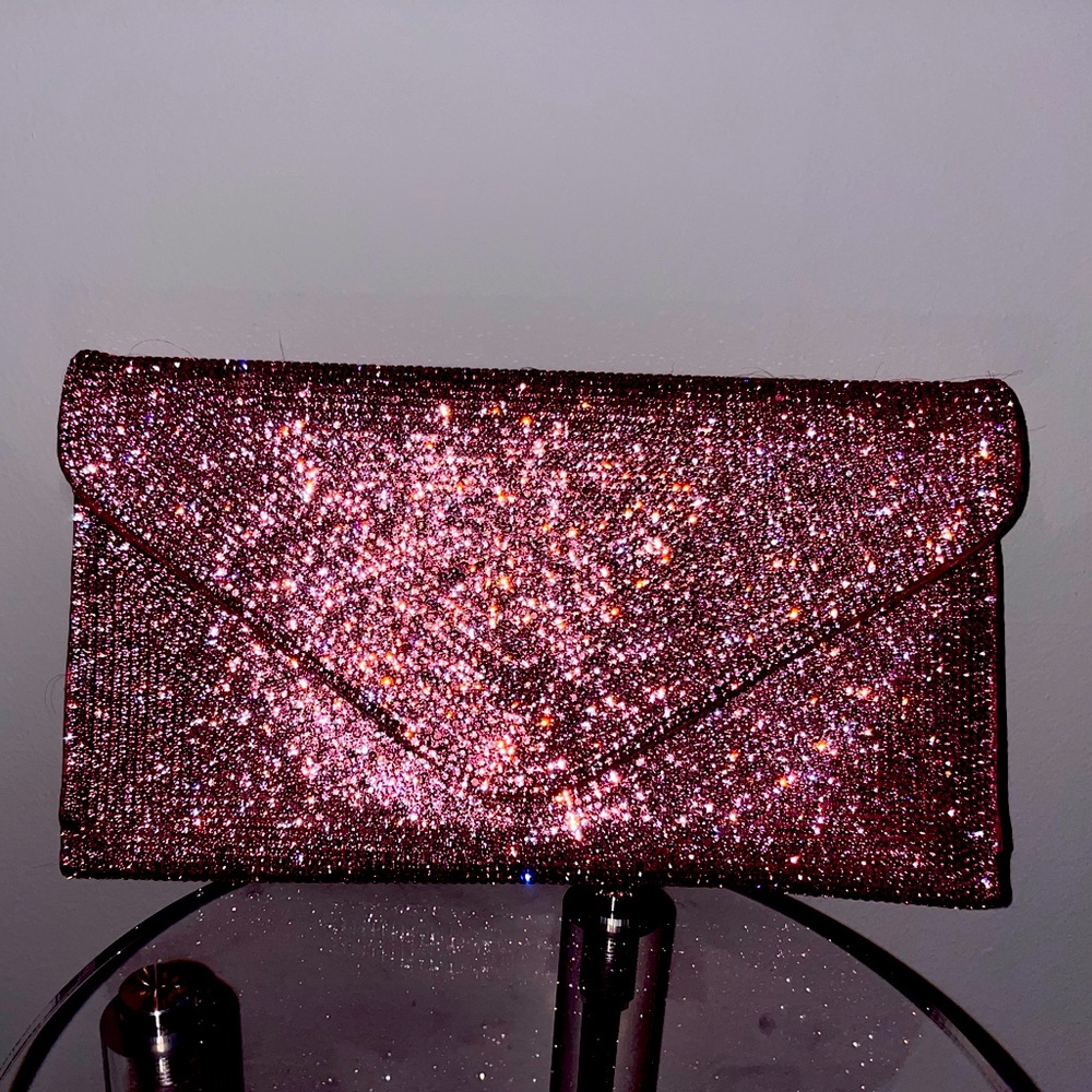 Pink rhinestone bag